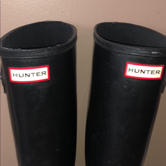 Classic black hunter tall rainboots - Picture 2 of 7